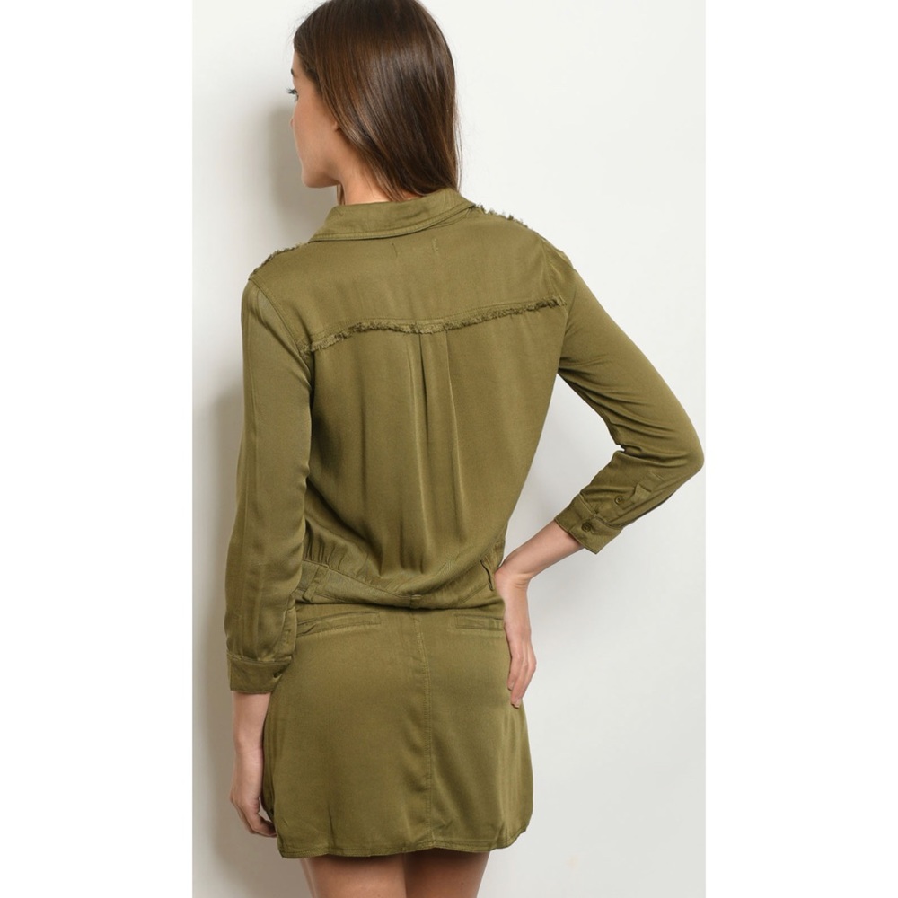 OLIVE MINI DRESS - Picture 2 of 2